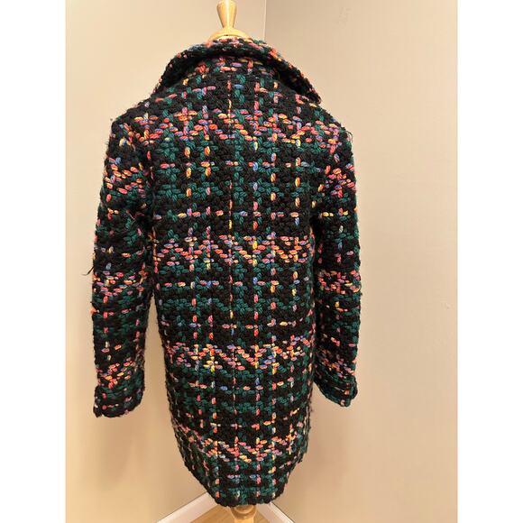Pepaloves Piccadilly Coat Black Pattern Sz Medium - Picture 7 of 10